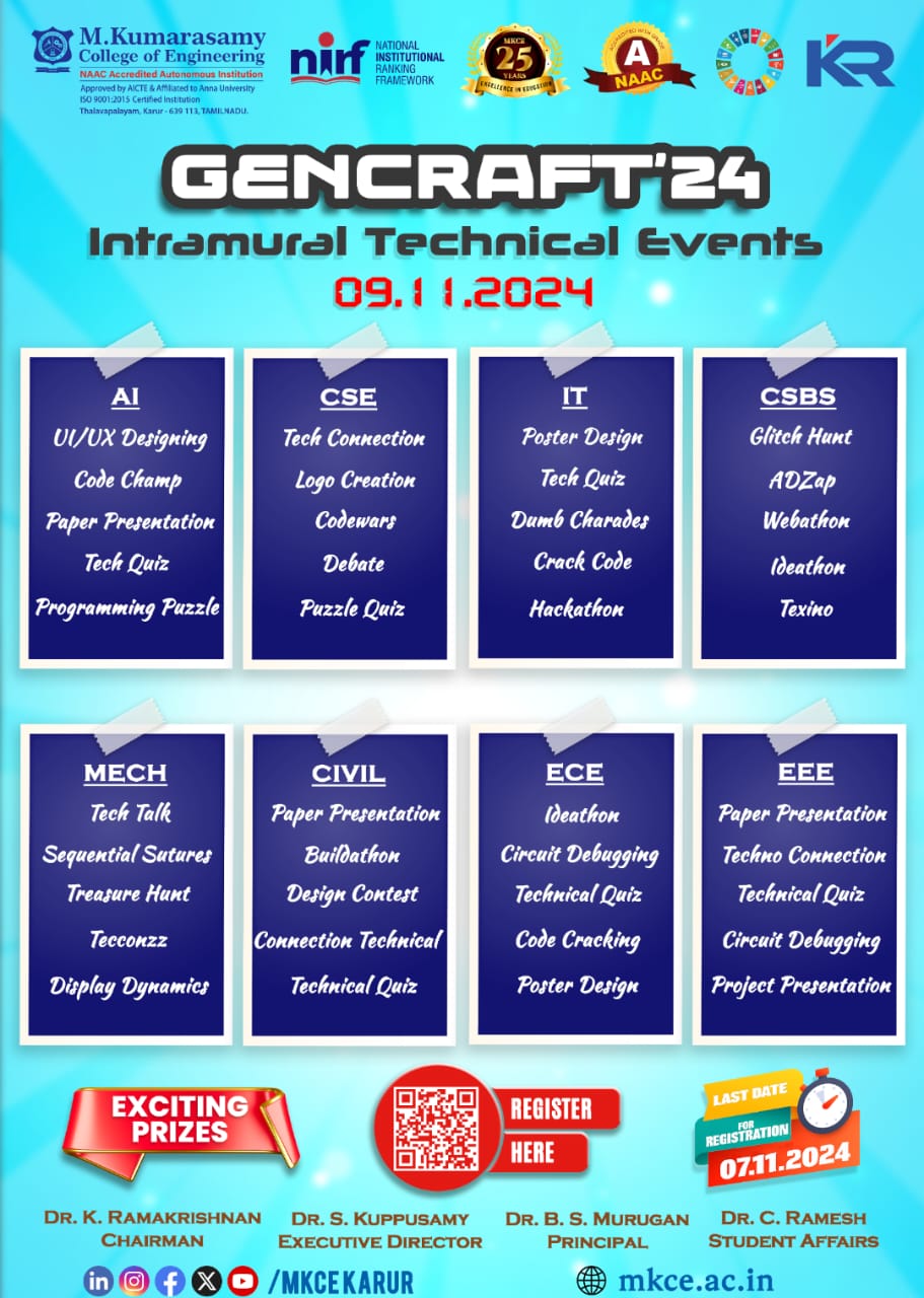 GENCRAFT 24 Intramural Technical Events 